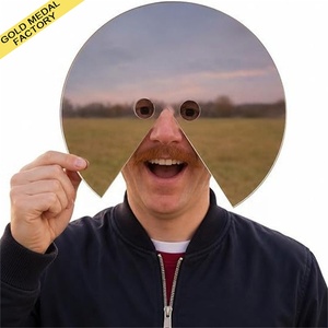 Miroir créatif à porter sur la tête, <span class=keywords><strong>accessoire</strong></span> de photographie réfléchissant pour le visage, pour selfies de voyage surrealistes, <span class=keywords><strong>accessoire</strong></span> unique pour fêtes et festivals - Product Image 1