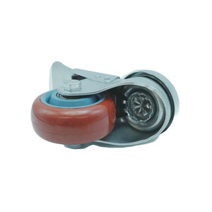 DFH M12*30 Schraube 5 Zoll Stahl+PP+PU Flache Rollenlaufräder mit Langem Stiel und Intubationsrohr - Product Image 4