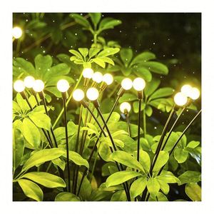 Luces Solares LED para Exteriores, Resistentes al Agua, con Efecto de Luciérnagas, Clasificación IP65, para Jardín, Calle, Navidad, Iluminación Decorativa Regulable - Product Image 1