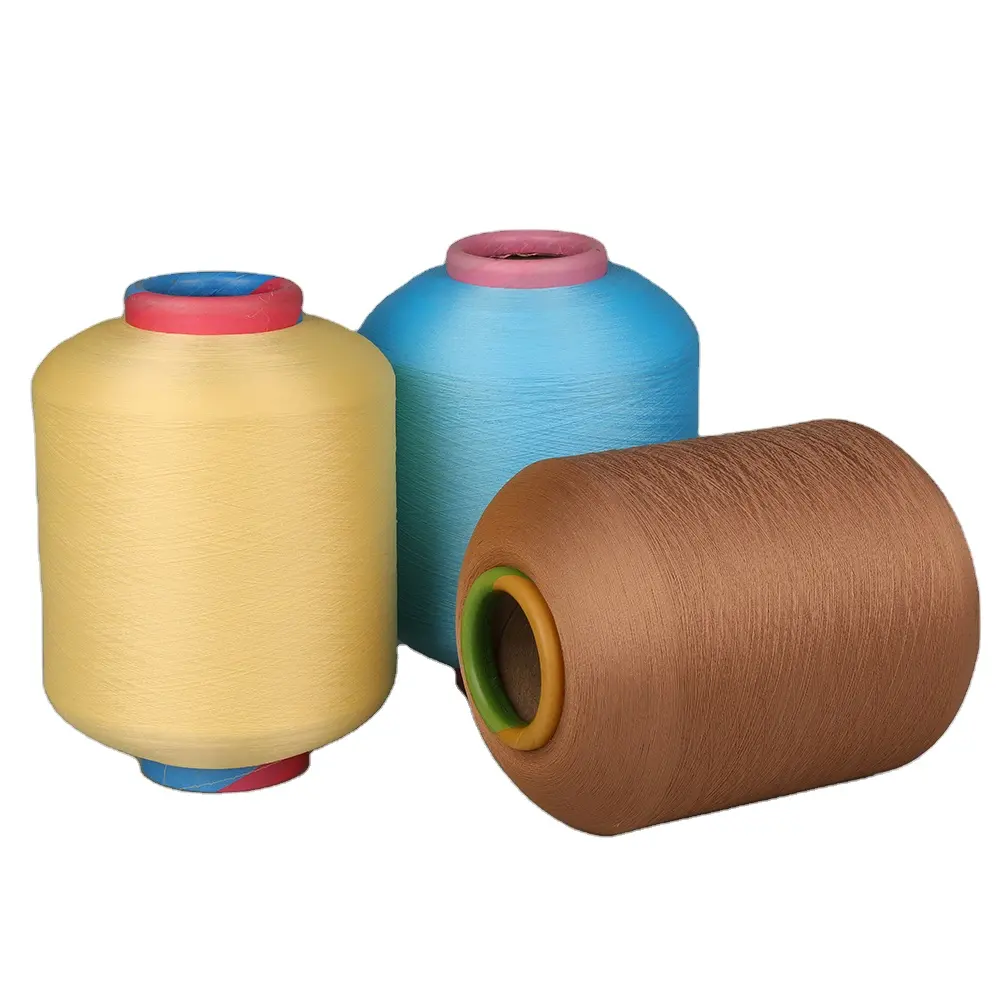 Kunden spezifisch gefärbtes hochela tisches Garn Polyester Überzogenes Garn für Socken