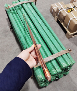 Système de mise à la terre électrique à bas prix, barre de terre en acier plaqué cuivre, électrode de terre - Product Image 5