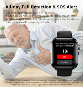 F330 1.9" Full Touch Screen ECG Watch with Blood Oxygen 50 Sports Modes IP65 <b>Waterproof</b> SOS Fall Detection Smartwatch - Product Image 5