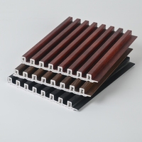 Panneau mural en composite bois-plastique WPC, panneaux muraux WPC à grain de bois pour intérieur, panneau mural WPC de haute qualité