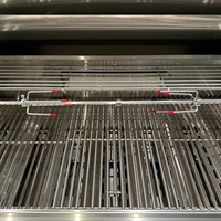 Barbecue à gaz moderne en acier inoxydable avec évier amovible et armoire de cuisine extérieure