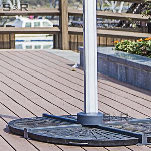 2026 Çok Satan Alüminyum Güneşlik Açık Hava Veranda Büyük Şemsiye Tabanları Su Geçirmez Katlanabilir Oteller Spor Salonları İçin - Product Image 4