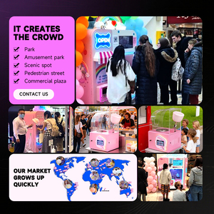 Máquina Automática de Algodón de Azúcar JoyFunplay, Máquina Expendedora de Algodón de Azúcar Automática con Múltiples Sabores y Control Remoto - Product Image 6