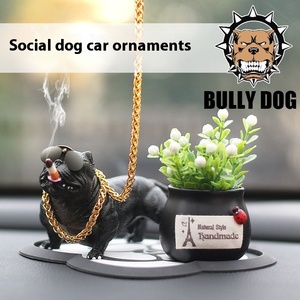Accesorios para Autos con Diseño de Perros <span class=keywords><strong>American</strong></span> <span class=keywords><strong>Bully</strong></span>, Decoración de Cuero PU con Resina Protectora para Interiores - Product Image 3