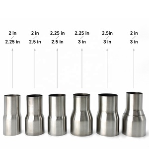 Phổ 2 2.25 2.5 3 adapter nối Doanh Ống thép không gỉ xe xe máy hàn ống xả giảm tốc - Product Image 1