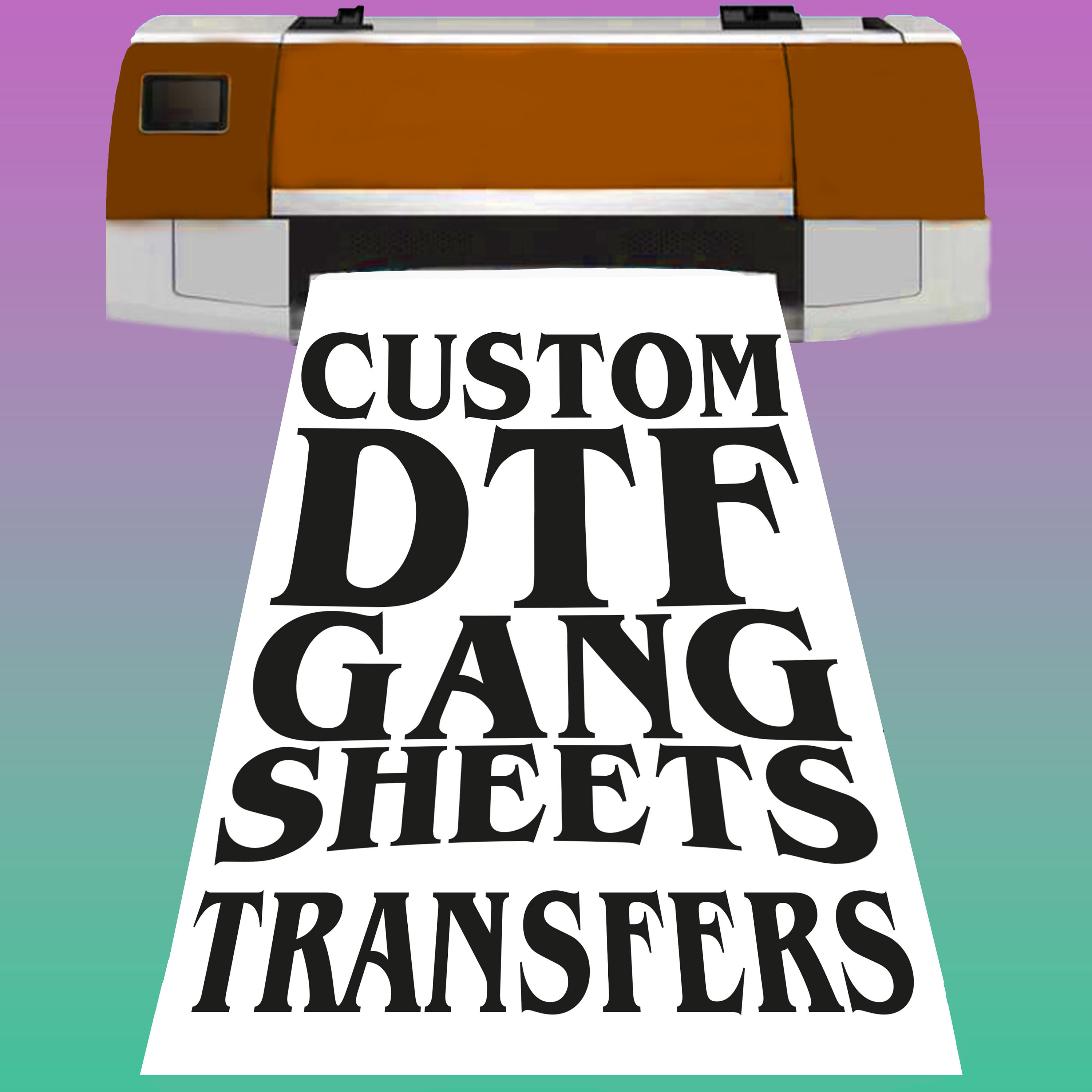 Ready for Press Image Transfers Gang Sheet Bulk Custom Personalized Heat Dtf Transfer