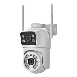 Cámara PTZ WiFi para exteriores con visión nocturna a color de 4MP, lente dual, giro e inclinación de 360°, aplicación SuLink para seguridad en el hogar y el jardín. - Product Image 1