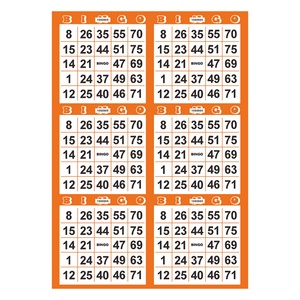Professional Service Color Printing Bingo Game CMYK - 4 Color Printing Bingo Paper - Product Image 4