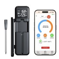 Termómetro Inalámbrico para Carne de 250m Personalizable OEM, Sonda Delgada de 4.2mm, Termómetro Inteligente para Barbacoa con Control por Aplicación para Marcas de Barbacoa de Alta Gama