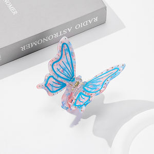 مشابك شعر على شكل فراشات راقصة متنوعة بطول 8.5 سم مناسبة للمواعيد - Product Image 6