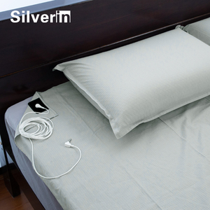 Best Earthed Grounding Anti-bacterial Silver Fiber Flat Bed <strong>Sheet</strong> With Cord and Plug 203*198 cm - Product Image 3