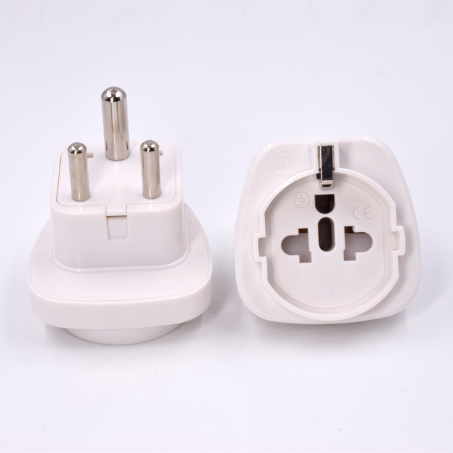 EU to India Plug Adapter EU to South Africa Plug Adapter (DYSGF-10)