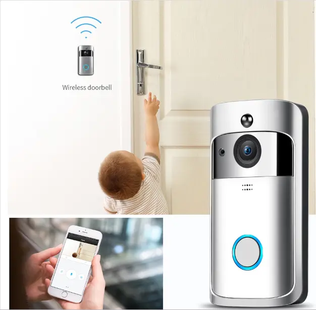 Details about   Bakeey M13 Wifi Smart Wireless Intercom Doorbell Anti-theft Monitoring Remote 