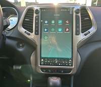Android 13,6 pulgadas coche pantalla táctil REPRODUCTOR DE DVD navegación estilo Tesla pantalla táctil Vertical Radio para Jeep Cherokee 2014-2021