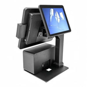 Màn Hình Kép Khách Hàng Màn Hình Hiển Thị Màn Hình 15.6 Inch Điểm Đặt Hàng Thanh Toán Màn Hình Cảm Ứng Máy Quét Máy In All-In-One POS Thiết Bị Đầu Cuối - Product Image 2