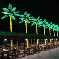 Metallrahmen Baum Palme/Kokosnussstamm LED-Beleuchtung 6m Künstliche Pflanze Weihnachtsdekoration Baumlicht