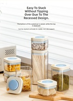 Boîte de rangement hermétique à pression, stockage sous vide de qualité alimentaire, anti-humidité pour céréales, boîte de rangement pour collations