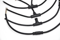 Connecteur LED étanche de type T à 3 voies, 2, 3, 4, 5 broches, connecteur de bornier, câble LED IP68 IP67