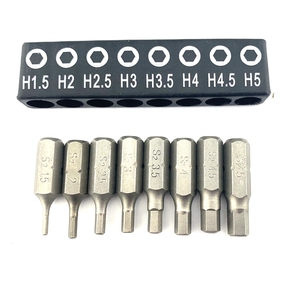 1/4"(6.3mm)*25mm S2 Hexagon <strong>Magnetic</strong> <strong>Screwdriver</strong> <strong>Bits</strong> H1.5 H2.0 H2.5 H3.0 H3.5 H4.0 H4.5 H5.0 - Product Image 2