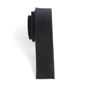Nuova Cravatta Sottile Personalizzata in Puro Poliestere Nero con Punta Piatta per Uomo e Donna - Product Image 6