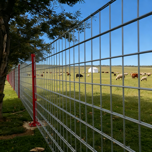 Tốt Nhất Bán 868 656 8ft X 50ft 9 Máy Đo Đen Vinyl Tráng Chuỗi Liên Kết Que Đôi 868 Hàng Rào Lưới Dây Bảng Điều Chỉnh Hàng Rào Vườn - Product Image 2