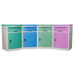 Hospital Bedside <b>Table</b> ABS Plastic Rectangle With Drawer For Bedroom Use - Product Image 3