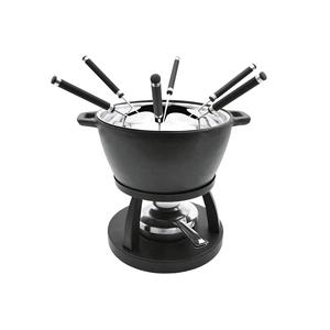 Ensemble de fondue MSER 10 pièces avec support en acier inoxydable et 6 fourchettes pour les fêtes - Product Image 1