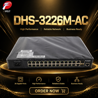 Commutateur géré de couche 2 DHS-3226M-AC, 24 ports 10/100M avec 2 ports combo Gigabit pour concentrateur de réseau local d'entreprise