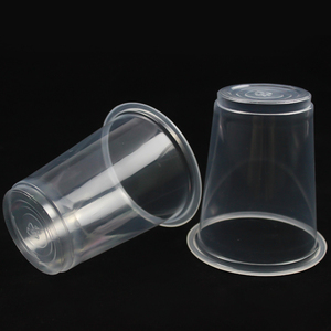 Customized Logo Printing 14oz Disposable PP Plastic Cup for Drinking