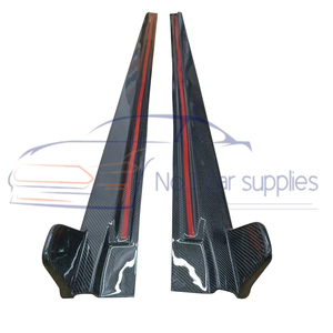 Jupes latérales en fibre de carbone KB Style <span class=keywords><strong>A6</strong></span> C8 <span class=keywords><strong>Allroad</strong></span> pour <span class=keywords><strong>A6</strong></span> 2019-<span class=keywords><strong>2022</strong></span> - Product Image 2