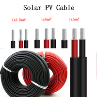 1x2,5mm 4mm 6mm PVC Flexible câblage de maison fil électrique en cuivre câble électrique câble solaire PV