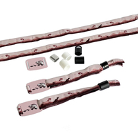 Nouvelle tendance en gros : Bracelet tissé à impression intégrale avec étiquette RFID en PVC rigide pour événements et installations, avec authentification facilitée