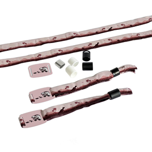 Nouvelle tendance en gros : Bracelet tissé à impression intégrale avec étiquette RFID en PVC rigide pour événements et installations, avec authentification facilitée - Product Image 1