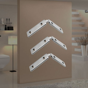Support métallique en L à angle droit au design moderne, multifonctionnel, en acier, pour aménagements domestiques, pour coin de cuisine et salle à manger, quincaillerie - Product Image 6