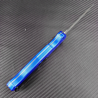 Couteau pliant BM 3300BK, lame en acier D2, manche en aluminium bleu, couteau utilitaire EDC, couteau de chasse, camping en plein air, logo personnalisé