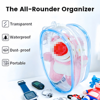 Petit sac d'affichage Portable clair Figure étui de protection anti-poussière boîte aveugle pochette en PVC jouets en peluche étui de transport sac de rangement de voyage