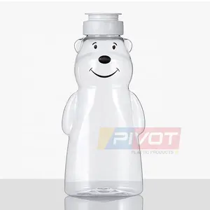 Botol plastik grosir dapat untuk kemasan madu botol Remas hewan peliharaan untuk madu beruang botol remas