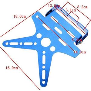 Hot Sell Motorcycle Modify <b>Parts</b> CNC Aluminum <b>Scooter</b> Motorcycle Licence Plate Bracket Holder - Product Image 2