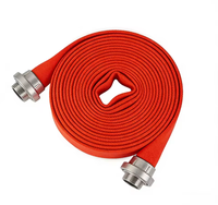 Tuyau d'incendie flexible en PVC à double gaine Guangbo Fire Equipment, rouge, plat, pour jardin, 1"-8", avec réduction fournisseur