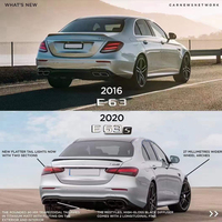 2016-2020 e-class W213 Upgrade ke 2021 baru gaya E63 Kit bodi bumper mobil tutup bagasi penyetelan