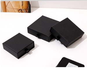 Caja de Papel Rectangular Personalizada con Forro de Terciopelo, Logotipo Personalizado para Joyería, Patrón Cuadrado, Embalaje de Regalo para Anillos y Pendientes - Product Image 4