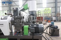 Machine de granulation de plastique stable pour la production de granulés, ligne de recyclage industrielle pour les déchets plastiques PP PE PVC, usage en usine