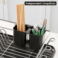 Porte-vaisselle multifonction réglable en acier inoxydable avec revêtement en poudre avec rangement pour armoires de cuisine