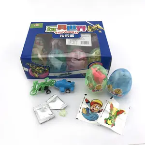 Yummeet, оптовая продажа, забавные пластиковые Мультяшные конфеты в форме яйца, игрушки с выпрыгивающими конфетами