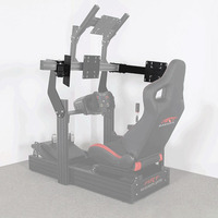 YUESHEN 4040 4080 profilé en aluminium personnalisé Cockpit support de jeu support Lcd support de moniteur unique cadre de course Tv Sim