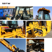 Laris teleskopik mengambang murah Mini Backhoe Loader dengan Cina 3cx 4CX 2.5ton 388H 4x4 dengan harga dijual