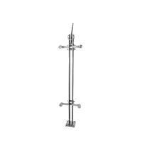 Rampe de balustrade en verre moderne en acier inoxydable 304/316 sur mesure pour projets de stations de métro, escaliers et balcons